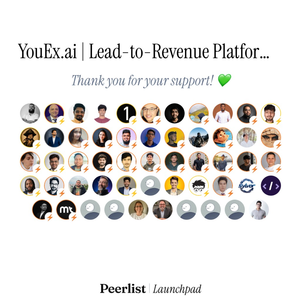 YouEx.ai on Peerlist Launchpad